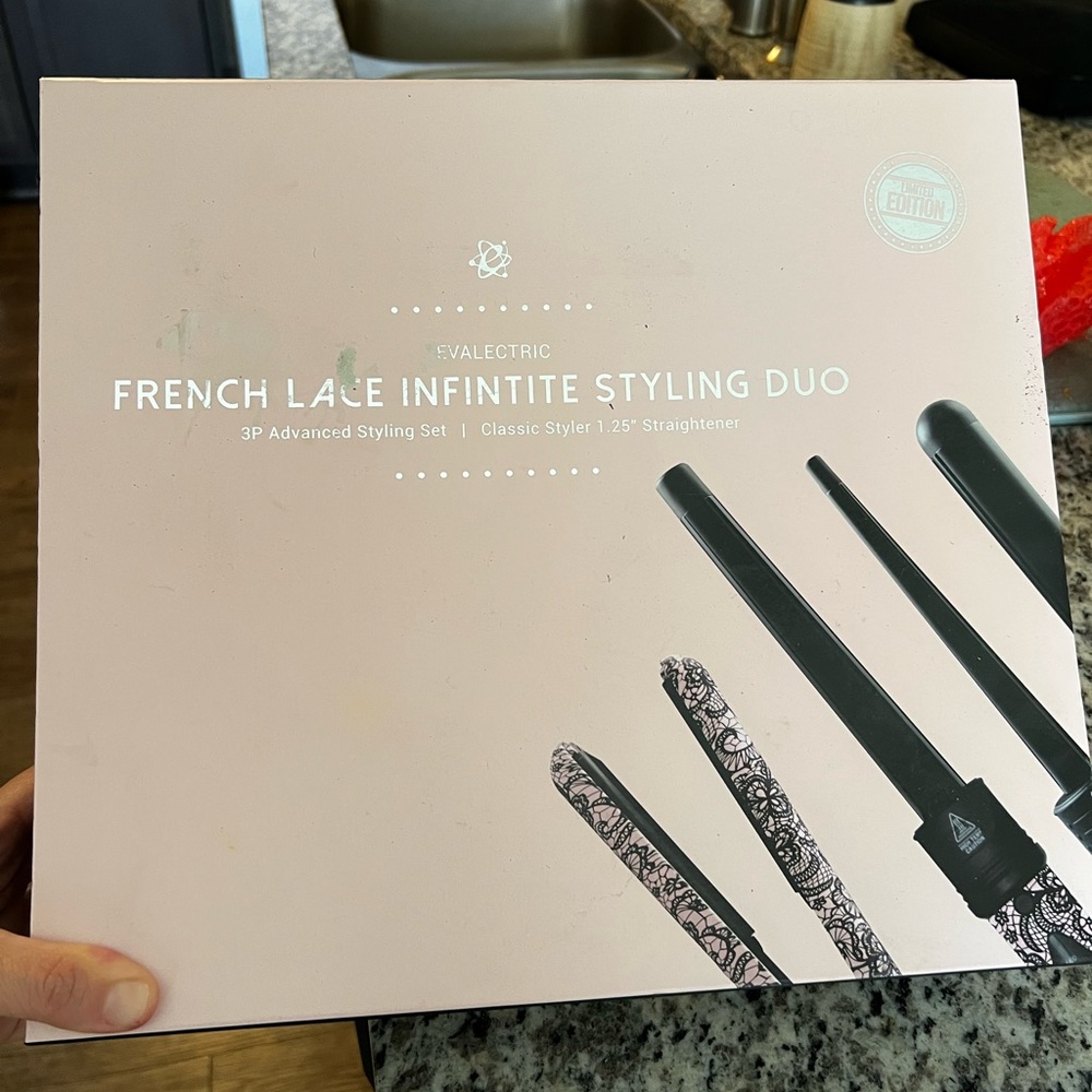 Flat iron/curling iron duo